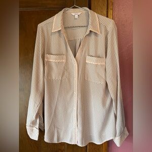 Candie's Dusty Pink and Black Patterned Top